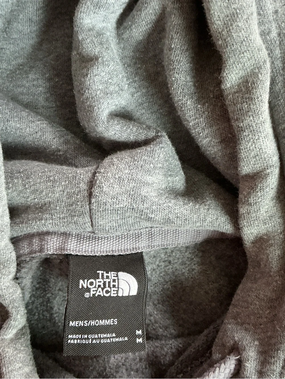 The North Face Men's Heather Gray Pullover Hoodie with White Logo